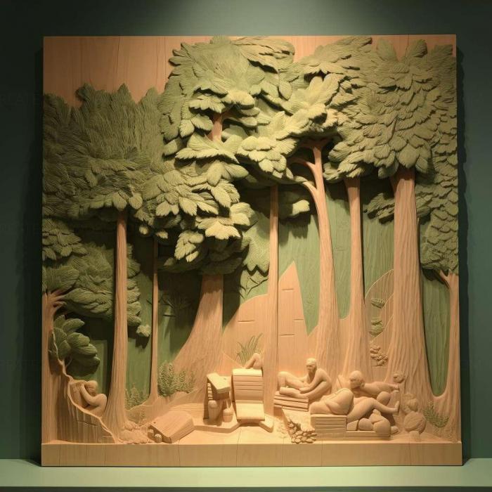 نموذج ثلاثي الأبعاد لآلة CNC 3D Art 